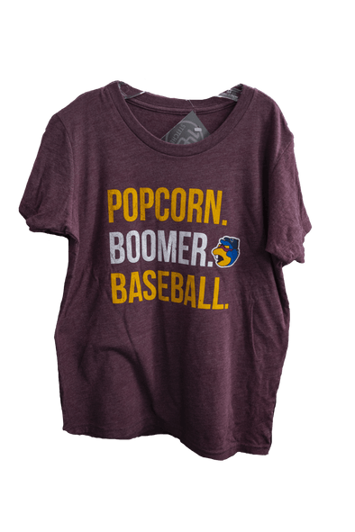 Youth Popcorn Boomer Baseball Tee