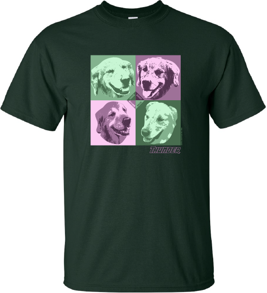 Bat Dogs Pop Art T-Shirt