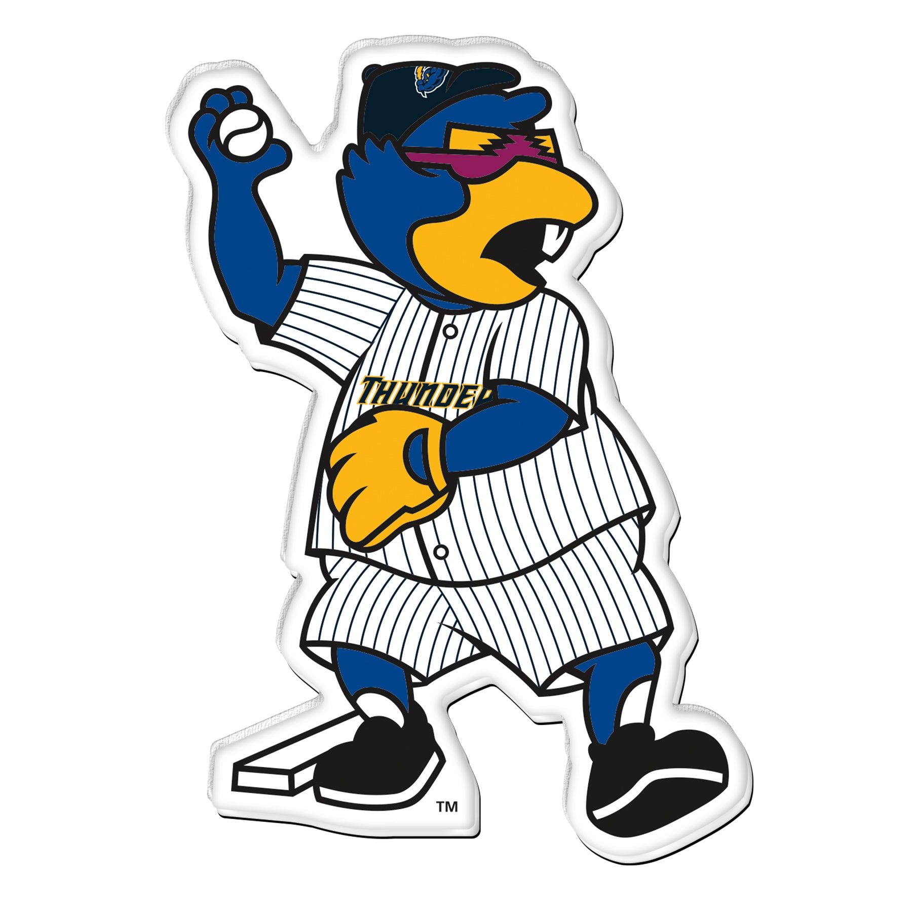 Thunder Baseball Trenton Thunder Store Boomer Mascot Acrylic Magnet