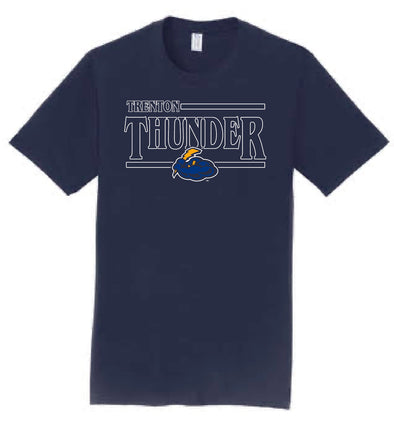 Aztec Graphics Trenton Thunder Adult Thunder/Cloudman Navy T-Shirt Med