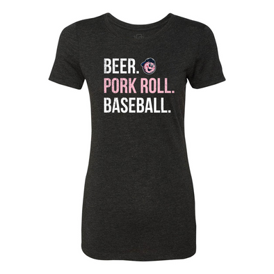 Women's Beer Pork Roll Baseball Tee