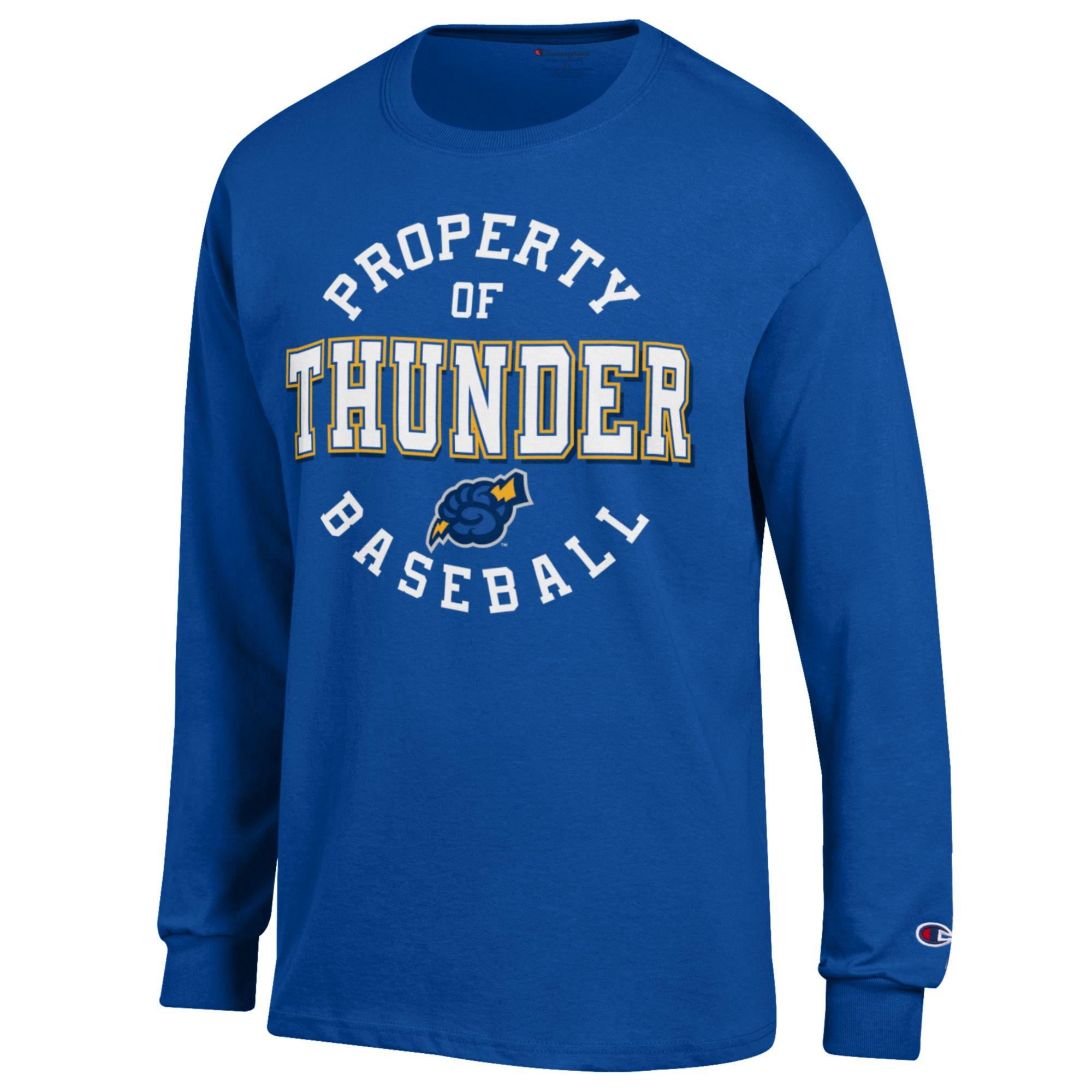 Property of Thunder Baseball Long Sleeve Shirt - Main Image