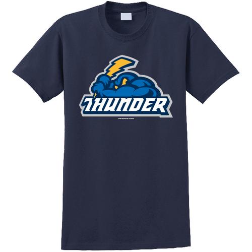 Trenton Thunder Adult Thunder/Cloudman navy t-shirt – Trenton Thunder ...