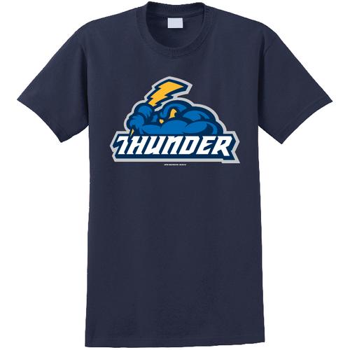 Aztec Graphics Trenton Thunder Adult Thunder/Cloudman Navy T-Shirt Med