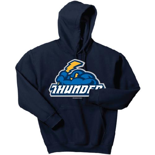 Youth Navy Dri-Fit Hooded Sweatshirt